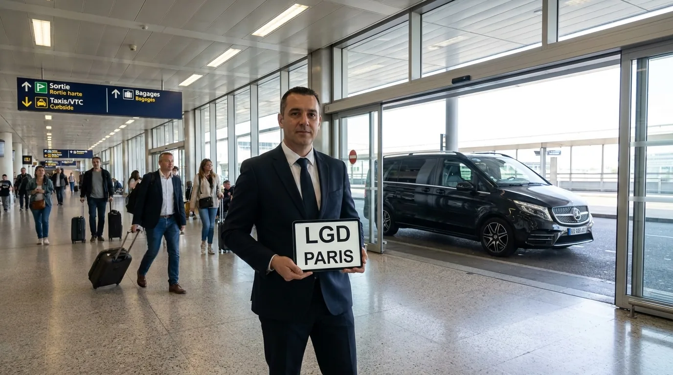 Transfert aeroport avec chauffeur a Paris et Orly — LGD Paris, transport de personnes en autocar et minibus