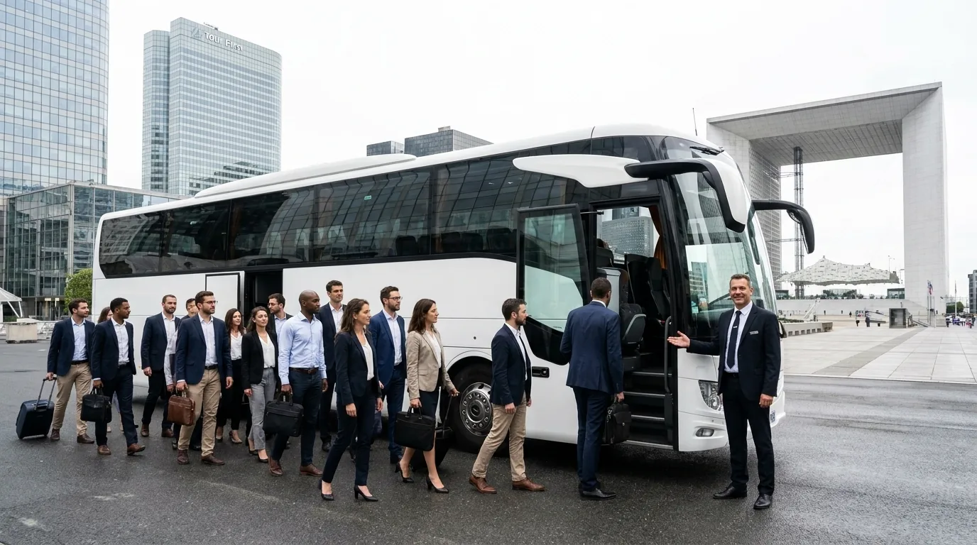 Transport de groupe avec chauffeur a Paris et Orly — LGD Paris, transport de personnes en autocar et minibus